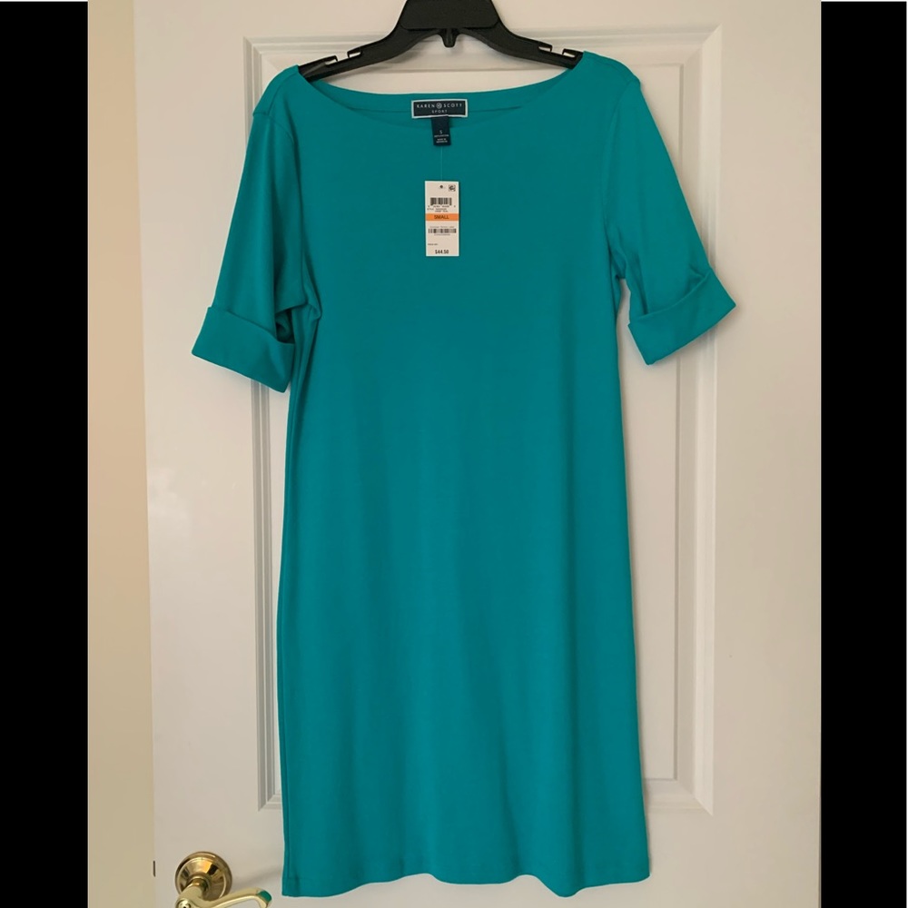 NWT Karen Scott 100% Cotton Dress